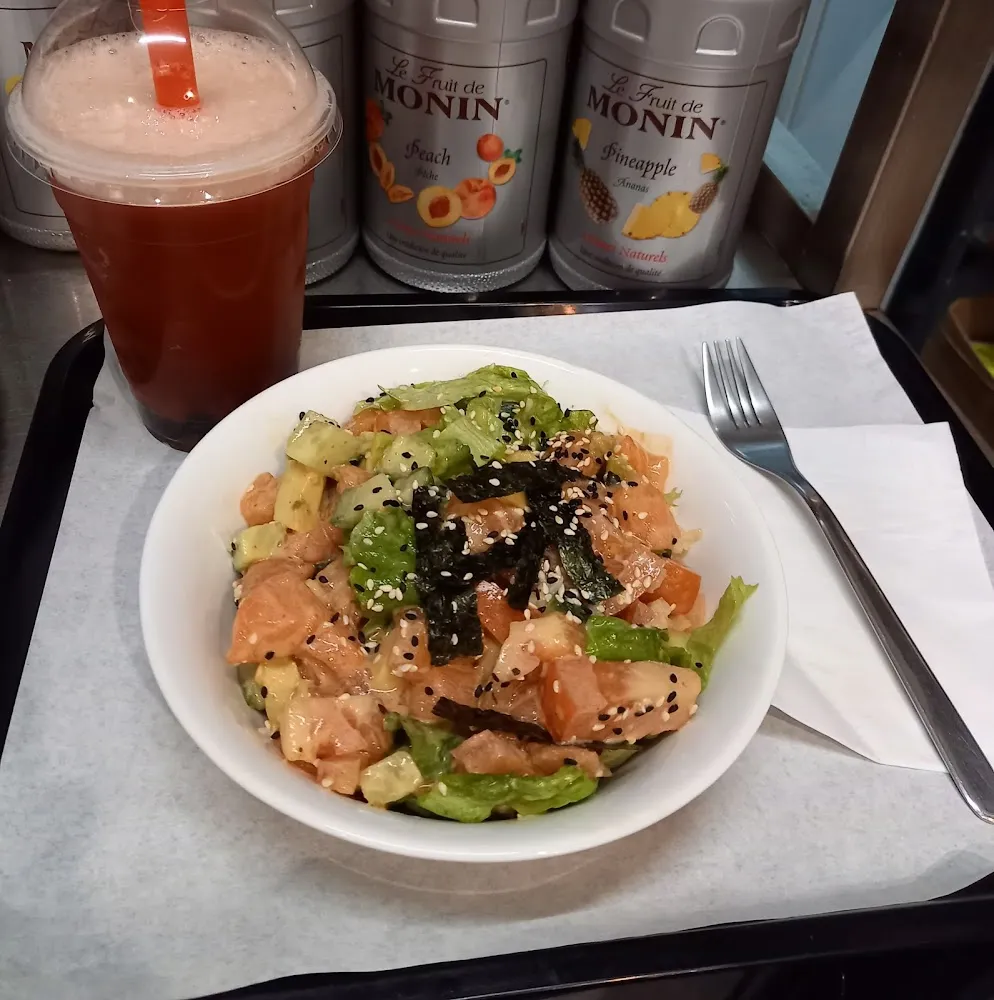 Bubble Tea Pake Saumon